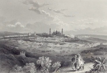 Delhi, graviert von Edward Paxman Brandard (1819-98) um 1860